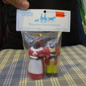 VTG New in package Black Americana Miss Martha Originals Salt & Pepper